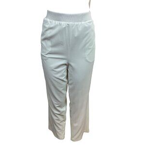 Drapers & Damons Women’s Petite Lrg White Stretch Pull-On Pants Sz PL - New